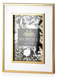 Mondex Fotorámeček ADI 10x15cm bílý/zlatý