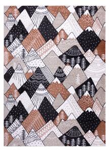 Dětský kusový koberec Fun Mountains cream 120x170 cm