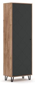 Vivaldi Předsíňová skříň Bilbao 63,4 cm dub Craft Tobacco/grafit