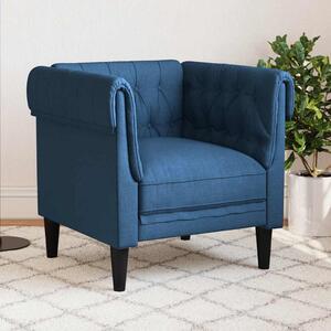 VidaXL Křeslo Chesterfield textil [372538] Barva: Modrá