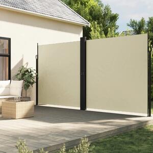VidaXL Zatahovací boční markýza 200 x 1 000 cm [4004760] Barva: krémová