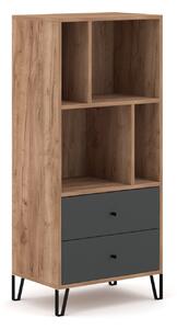 Vivaldi Regál Bilbao 63,4 cm dub Craft Tobaco/grafit