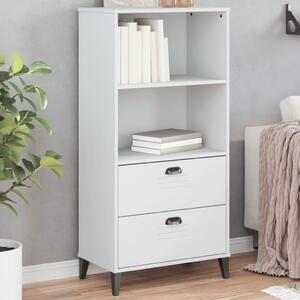VidaXL Knihovna VIKEN 60 x 35 x 123 cm kompozitní dřevo [374949] Barva: Bílá