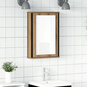 VidaXL Koupelnová skříňka se zrcadlem 42x12x60 cm kompozit [842433] Barva: dub artisan