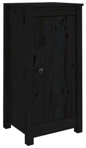 Příborníky 2 ks černé 40 x 35 x 80 cm masivní borové dřevo