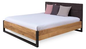 Manželská postel Verona 180x200 v kombinaci dub a kov (několik barevných variant)