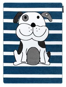 Dětský kusový koberec Petit Puppy blue 160x220 cm