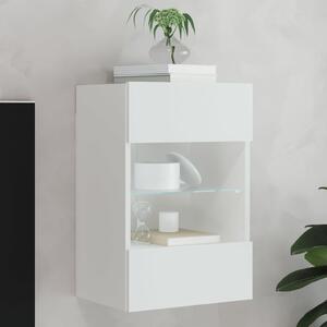 VidaXL Nástěnná TV skříňka s LED osvětlením 40x30x60,5 cm [837082] Barva: Bílá
