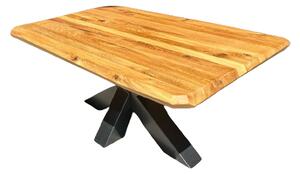 Konferenční stůl dub lepený 100x60 cm s nohou SKND14 MAXI