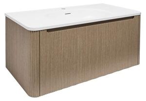 Koupelnová skříňka s umyvadlem Naturel Austen 99x47,5x45 cm light pine mat AUSTEN100LP