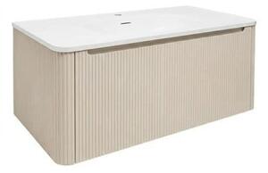 Koupelnová skříňka s umyvadlem Naturel Austen 119x47,5x45 cm clear brown mat AUSTEN120CB