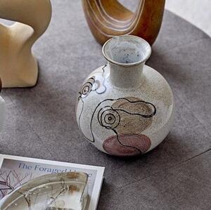 Keramická váza White Abstract