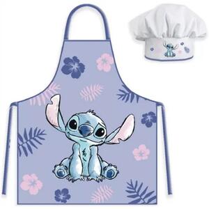 Dětská zástěra s kuchařskou čepicí Stitch