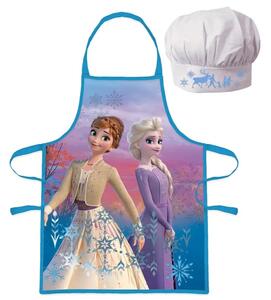 Dětská zástěra s kuchařskou čepicí Ledové Království | Frozen Elsa a Anna