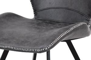 Jídelní židle v šedé látce vintage HC-440 GREY3