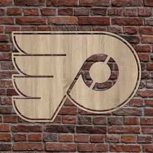 DUBLEZ | Dřevěné logo NHL - Philadelphia Flyers