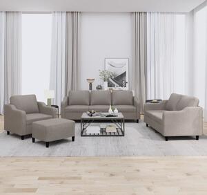 VidaXL 4dílná sedací souprava s poduškami textil [3201779] Barva: taupe