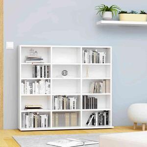 VidaXL Skříňka na CD 100 x 23 x 89,5 cm dřevotříska [862481] Barva: Bílá