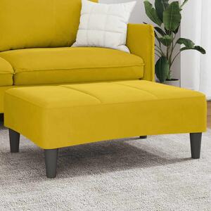 VidaXL Podnožka 77 x 55 x 31 cm samet [4007376] Barva: Žlutá