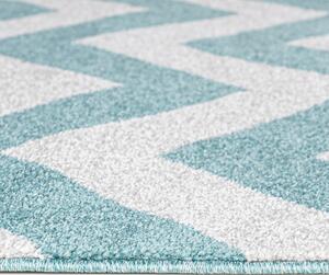 Chemex Moderní koberec Lux Verso - vlnky 1 - tyrkysový Rozměr koberce: 80x150 cm