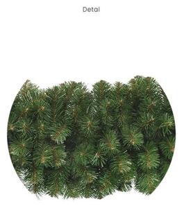 Adal 3D umělá vánoční girlanda jehličí 270 cm, Ø 14 až 45 cm, zelená