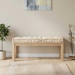 VidaXL Poduška na nábytek z palet bavlna 120 x 40 x 7 cm [48687] Barva: Béžová