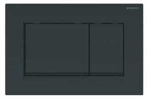 Geberit Sigma30 - Ovládací tlačítko pro 2 množství splachování, černá lesk/černá mat 115.883.DW.1