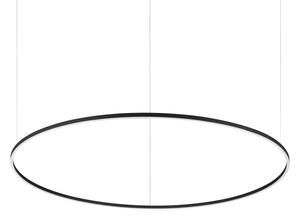 Ideal Lux Závěsné LED svítidlo ORACLE SLIM, 77W, ø 150 cm, CRI90 Barva: Černá
