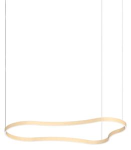 Ideal Lux Závěsné LED svítidlo WAVES, 54W, d. 155,6 cm, CRI90 Barva: Zlatá