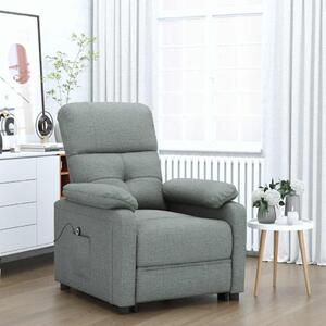 VidaXL Elektrické polohovací křeslo textil [3073804] Barva: Tmavě šedá