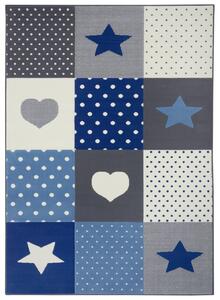 Hanse Home Collection koberce Dětský koberec Adventures 104569 Grey/blue - 80x150 cm