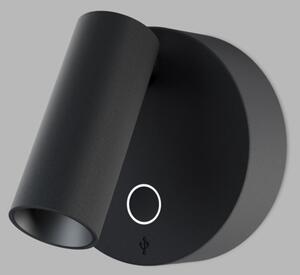 LED2 4580423 Nástěnné svítidlo ELFY USB, B 3,5W 2700K černá