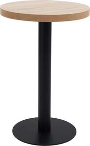 VidaXL Bistro stolek tmavě hnědý 50 cm MDF [286418] Barva: světle hnědá a černá
