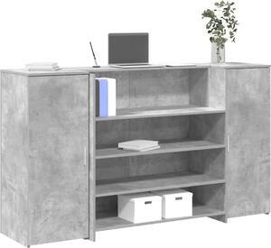 VidaXL Recepční stůl 180x50x103,5 cm kompozitní dřevo [3324172] Barva: Betonová šedá