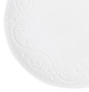 Dezertní talíř SYLIA bílý s ornamentem SS23 844015