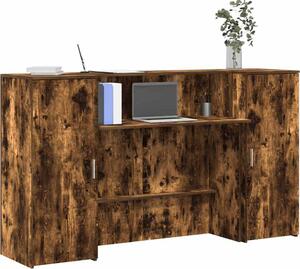 VidaXL Recepční stůl 180x50x103,5 cm kompozitní dřevo [3324208] Barva: kouřový dub
