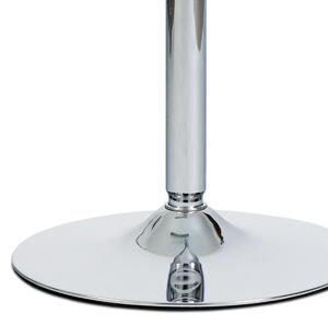 Barový stůl AUB-6070 CLR sklo, kov chrom