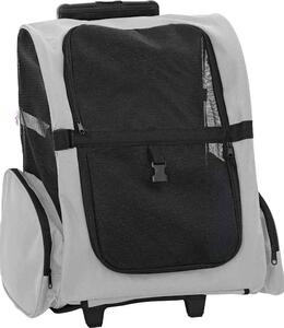 VidaXL Vozík pro domácí mazlíčky 3 v 1, design, barva, 48 x 32 x (57-106) cm, oxfordská látka [42007371] Barva: Šedá