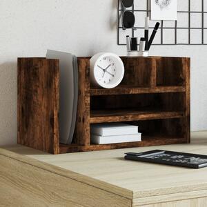 VidaXL Stolní organizér 44,5 x 24 x 25 cm kompozitní dřevo [848038] Barva: kouřový dub