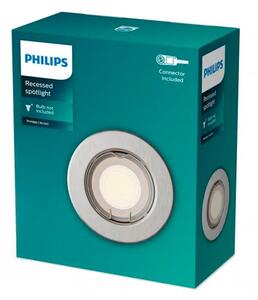 Philips - LED RGBW Stmív. podhledové svítidlo PERIDOT 1xGU10/6W/230V stříbrná+DO