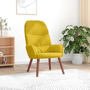 VidaXL Relaxační křeslo samet [4102611] Barva: Žlutá