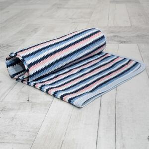 ESITO Dětská deka jednoduchá Proužek - 65 x 80 cm / šedá