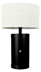 Stolní lampa Dyberg Larsen, Mellow, stmívatelné, Černá, Obývací pokoj, Dřevo, Skandinávský