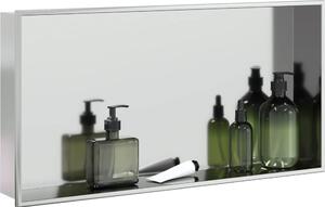 VidaXL Nika do sprchového koutu matná 62x32x9 cm nerezová ocel [4005128] Barva: Stříbrná