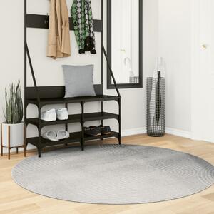 VidaXL Koberec IZA krátký vlas skandinávský vzhled Ø 160 cm [375460] Barva: Šedá
