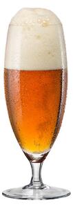 KUSOVKA Crystalex Sklenička na pivo na stopce 380 ml