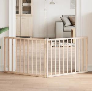VidaXL Zábrana pro psy skládací 2 panely 160 cm topolové dřevo [352184] Barva: Přírodní