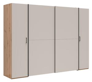 Šatní skříň Hinton SZF4D, dub artisan/kašmír