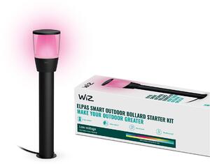 WiZ Elpas 12V venkovní sloupkové LED svítidlo 4,8W 320lm 2700-5000K RGB IP65 52cm, černé-Starter Kit