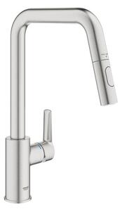 Dřezová baterie GROHE Start 2021 s vytahovací sprškou, 2 proudy supersteel 30631DC0